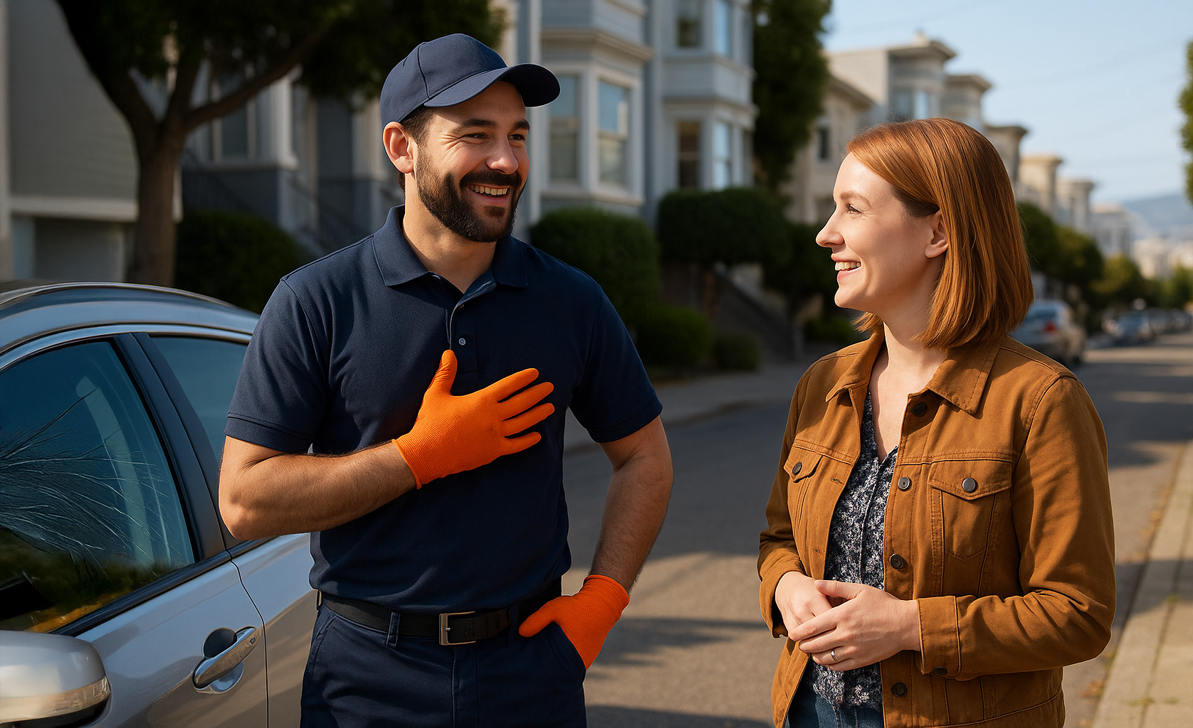 Auto glass service